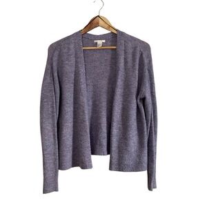 H&M Basic Open Front Knit Cardigan XS Lavender